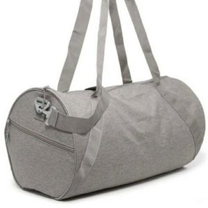 Large Light Heather Grey Duffel Bag!
